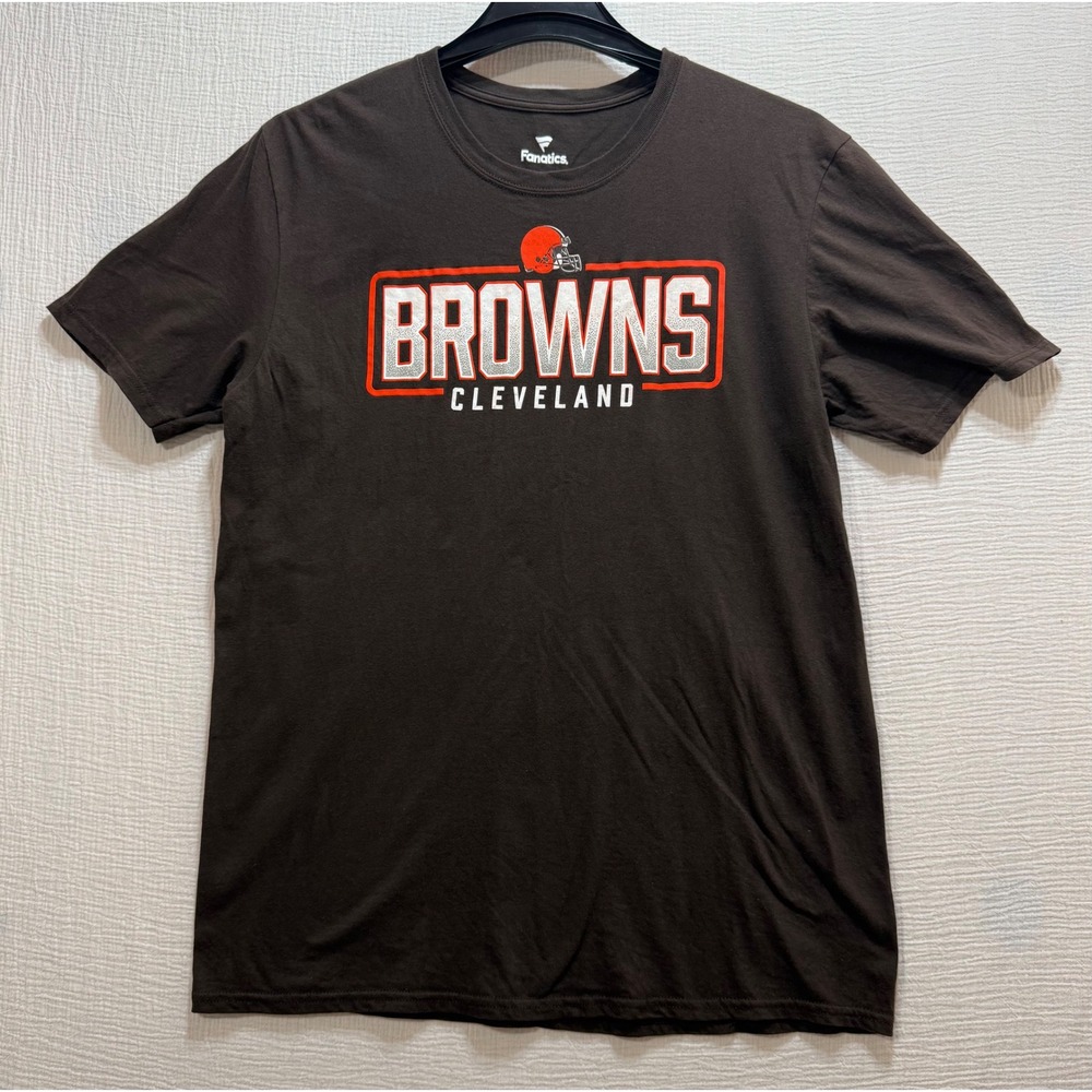 Fanatics Cleveland Browns NFL Football Brown‎ T Shirt Men's Large
